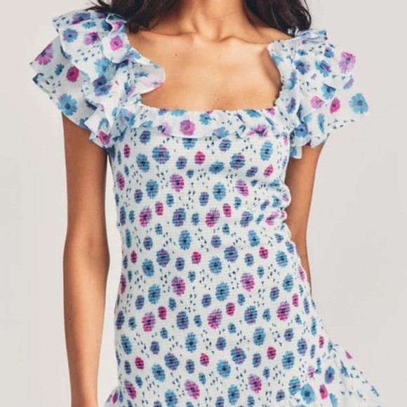 LOVESHACKFANCY - KODIE DRESS-DEEP COTTON CANDY - Picture 11 of 12